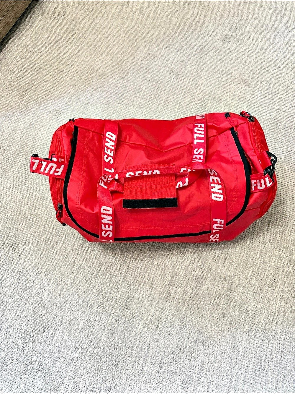 Full Send Red Travel Bag